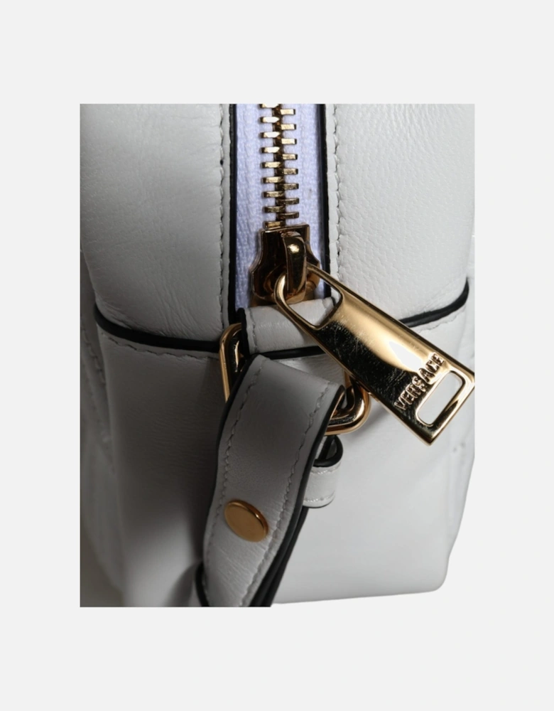 Nappa Leather Crossbody Bag with Logo Hardware Women - White