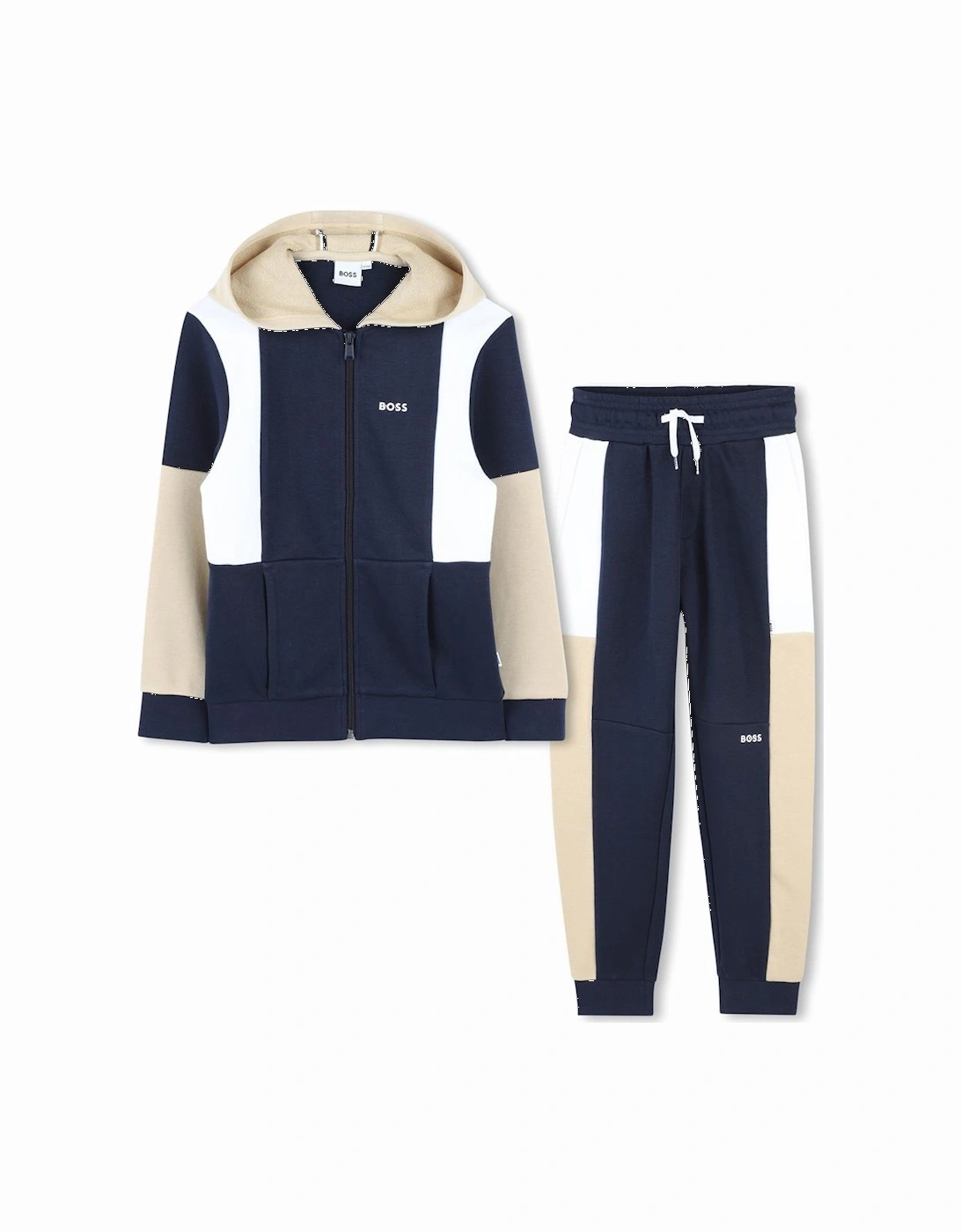 BOSS BOYS NAVY/SAND TRACKSUIT J51966, 4 of 3