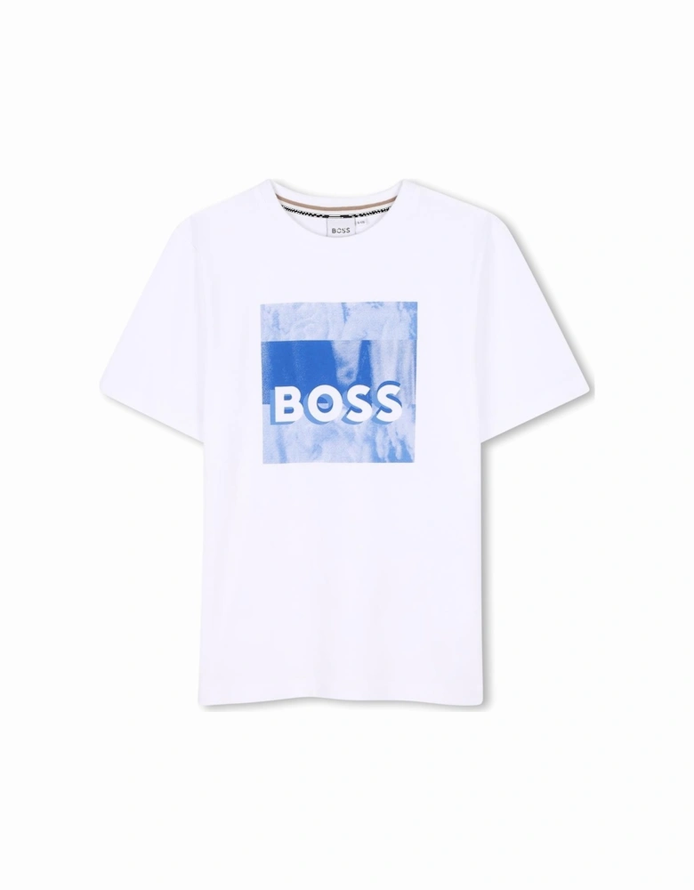 BOSS BOYS WHITE T SHIRT J52044