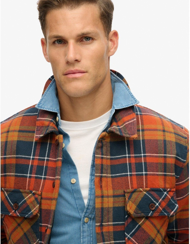 Surplus Flannel Check Quilted Shacket - Multi