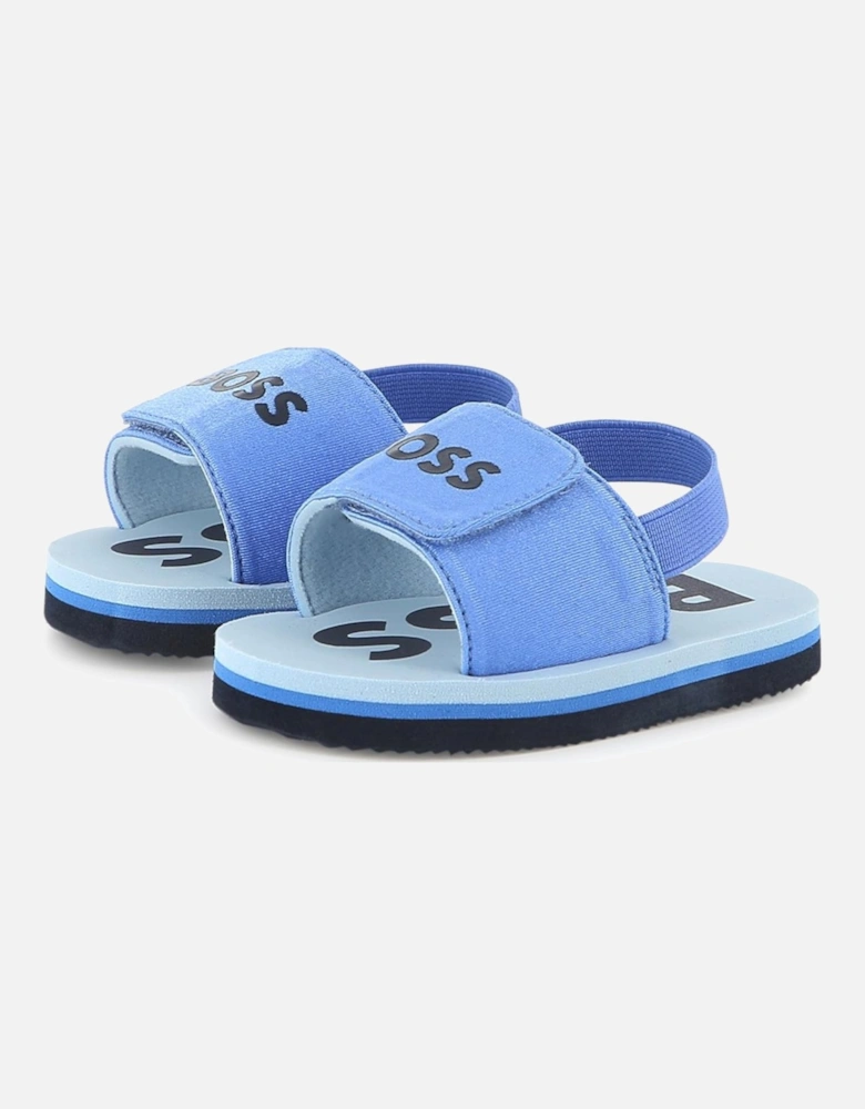 BOSS TODDLER/KID MID BLUE SANDALS J52156