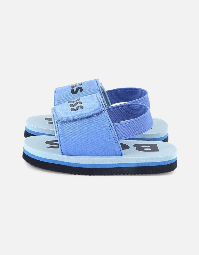 BOSS TODDLER/KID MID BLUE SANDALS J52156