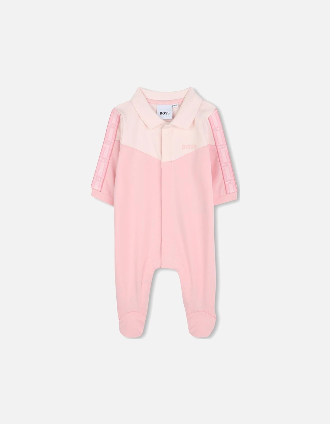 Girl's BOSS NEWBORN BABY GIRL PINK BABYGROW J52180