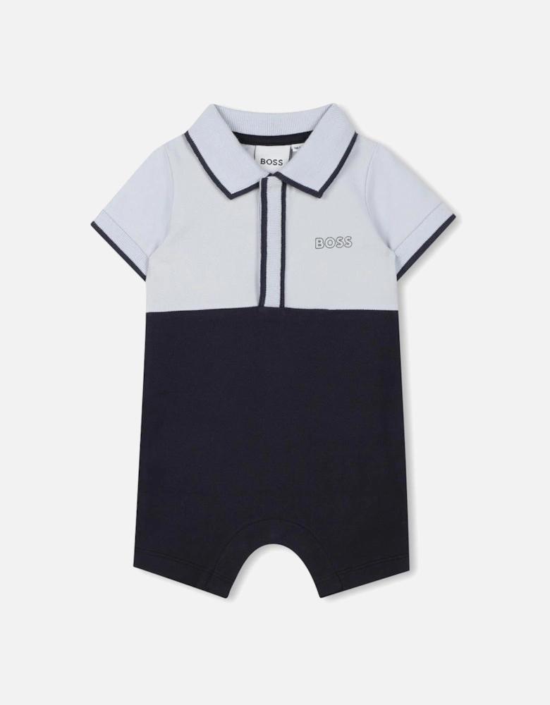 BOSS NEWBORN NAVY BABY BOY ALL IN ONE J52207