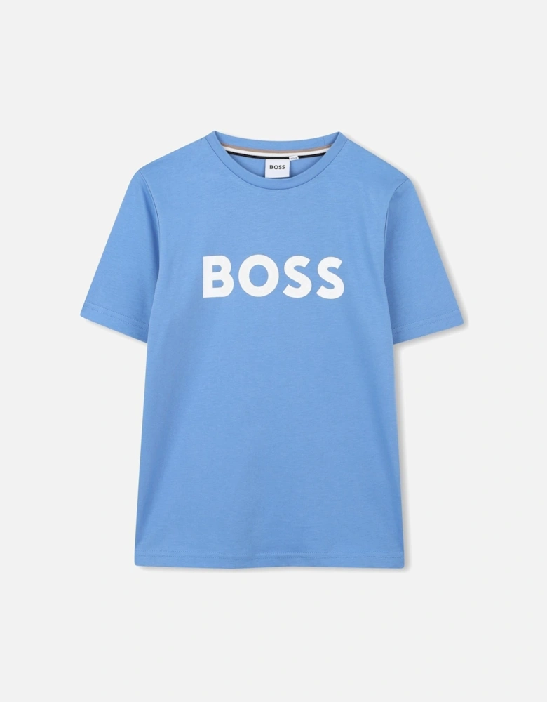 BOSS MID BLUE T SHIRT J52030