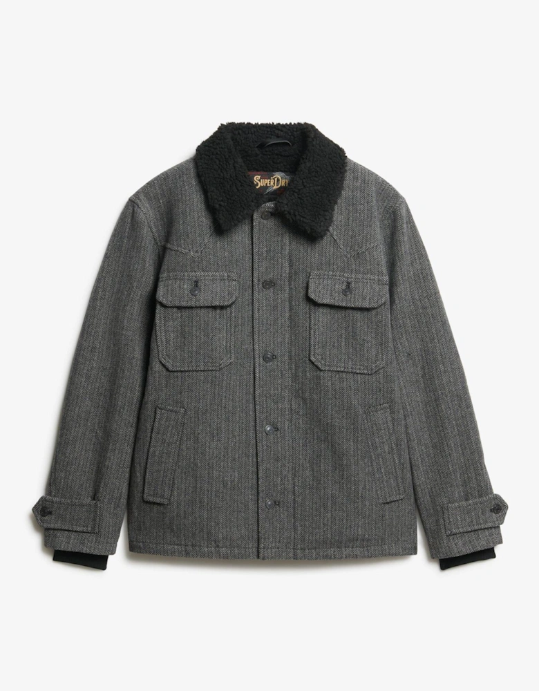 Merchant Wool Blend Chore Jacket - Grey