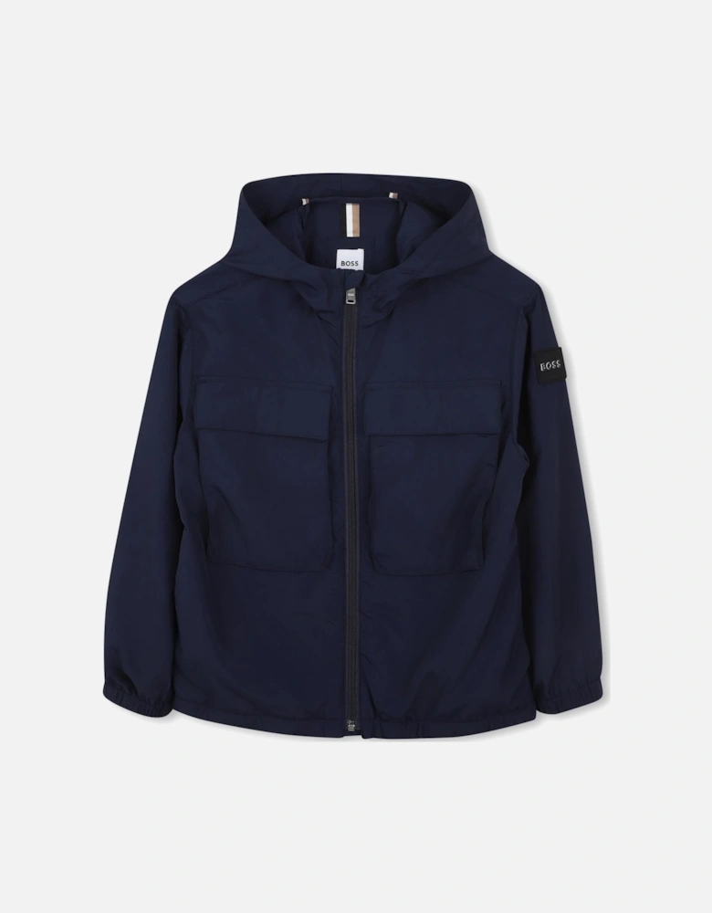 BOSS BOYS NAVY WINDBREAKER J52054