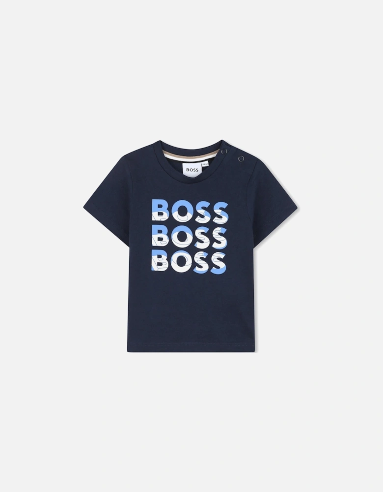 BOSS BABY/TODDLER NAVY T SHIRT J52113