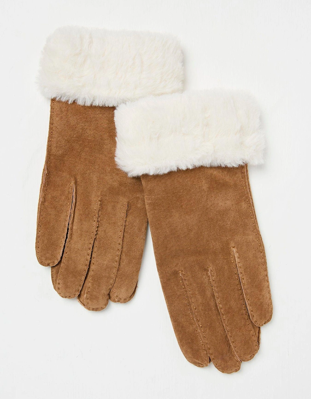 Suede Glove - Brown