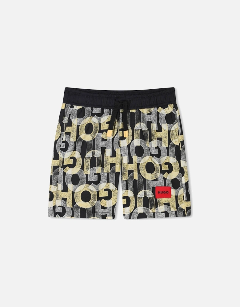 HUGO REPEAT LOGO SWIM SHORTS G00330