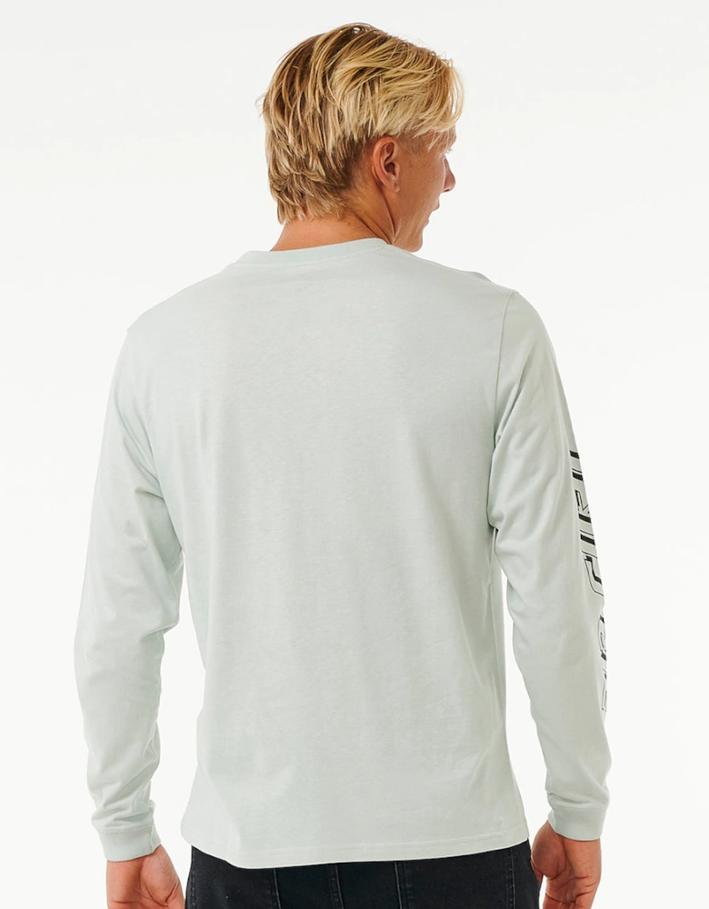 Rip Curl Mens Fade Out Icon Long Sleeve T-Shirt