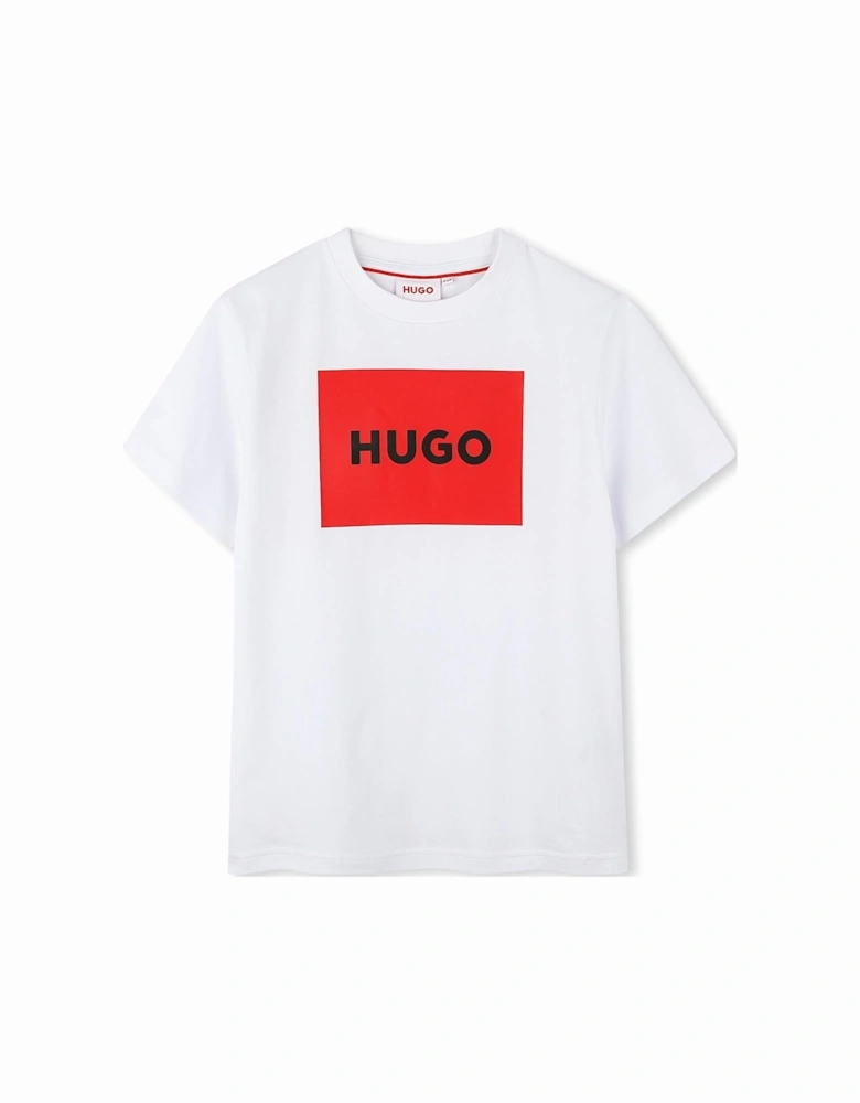 HUGO WHITE/RED T SHIRT G00334