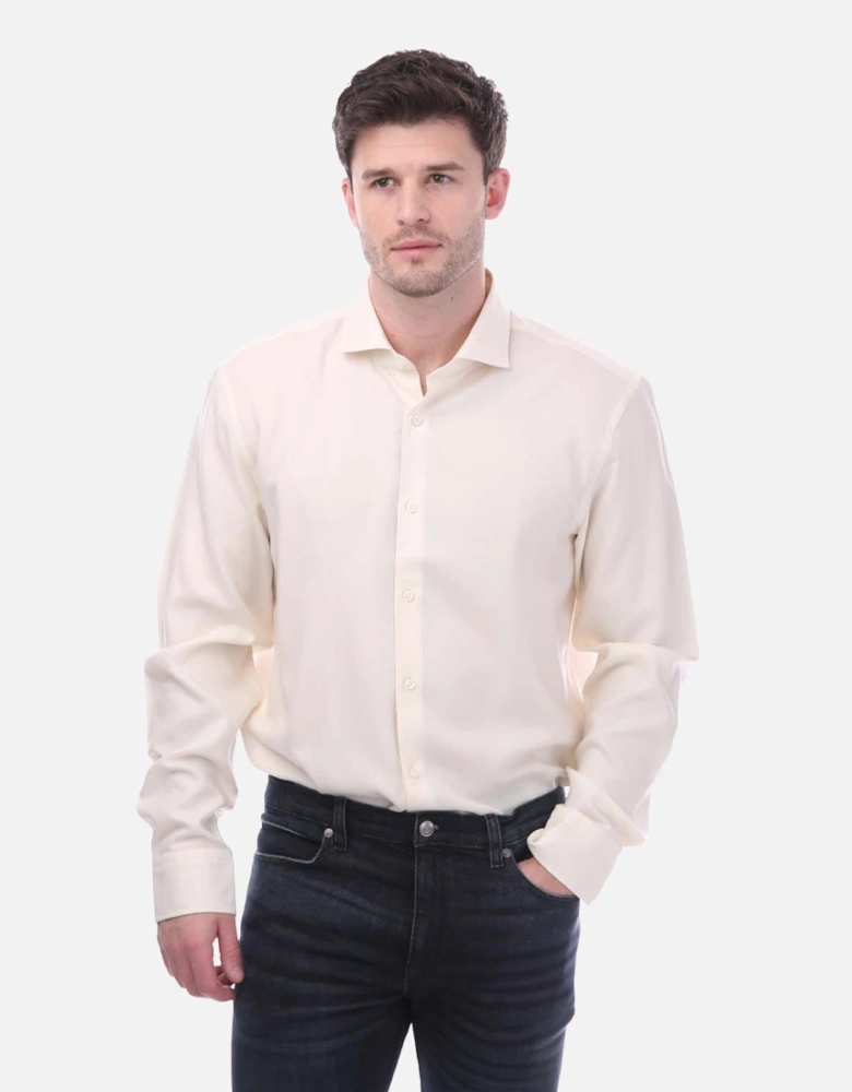 Herringbone Twill Casual-Fit Shirt