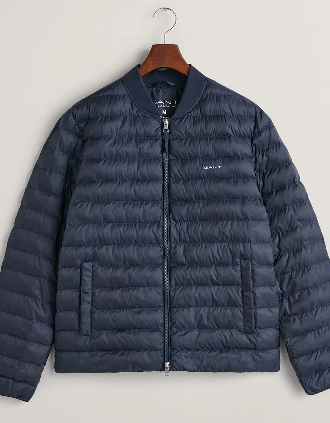 GANT Men's Light Padded Bomber Jacket - Blue - Size: 38/Regular