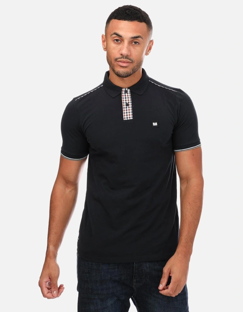 Mens Teresina Check Trim Polo Shirt