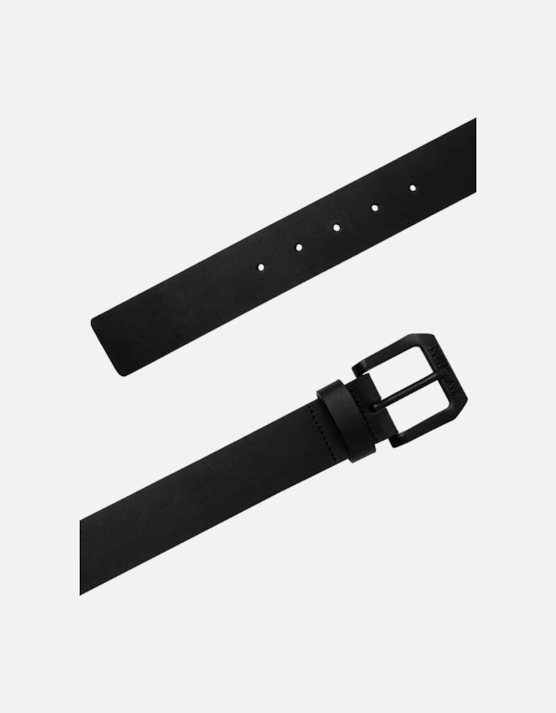 Mens Leather Belt Black 098