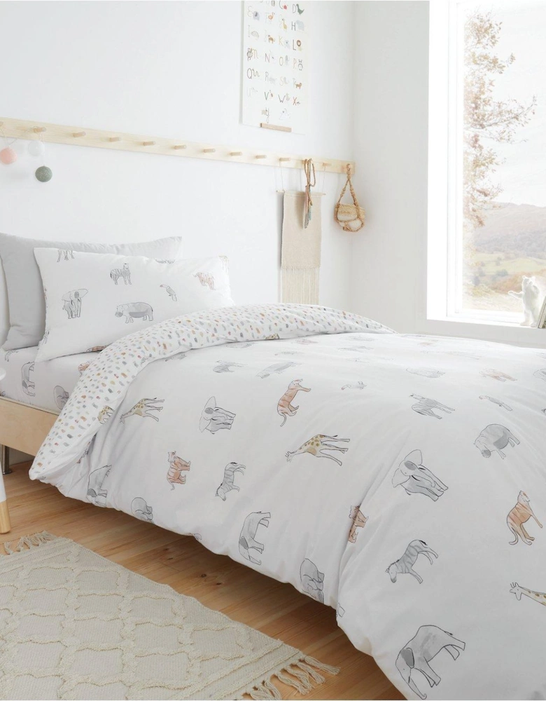 Zoo Animals 100% Cotton Duvet Set