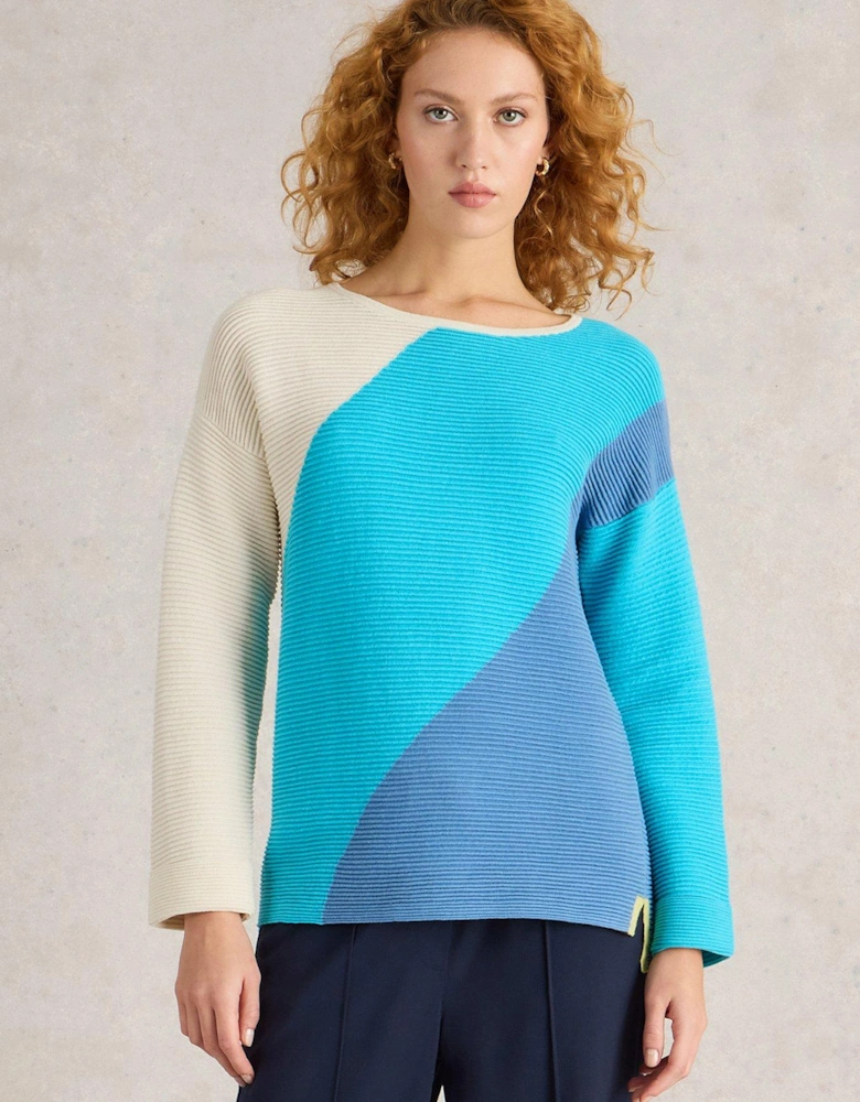 Jana Abstract Jumper - Blue