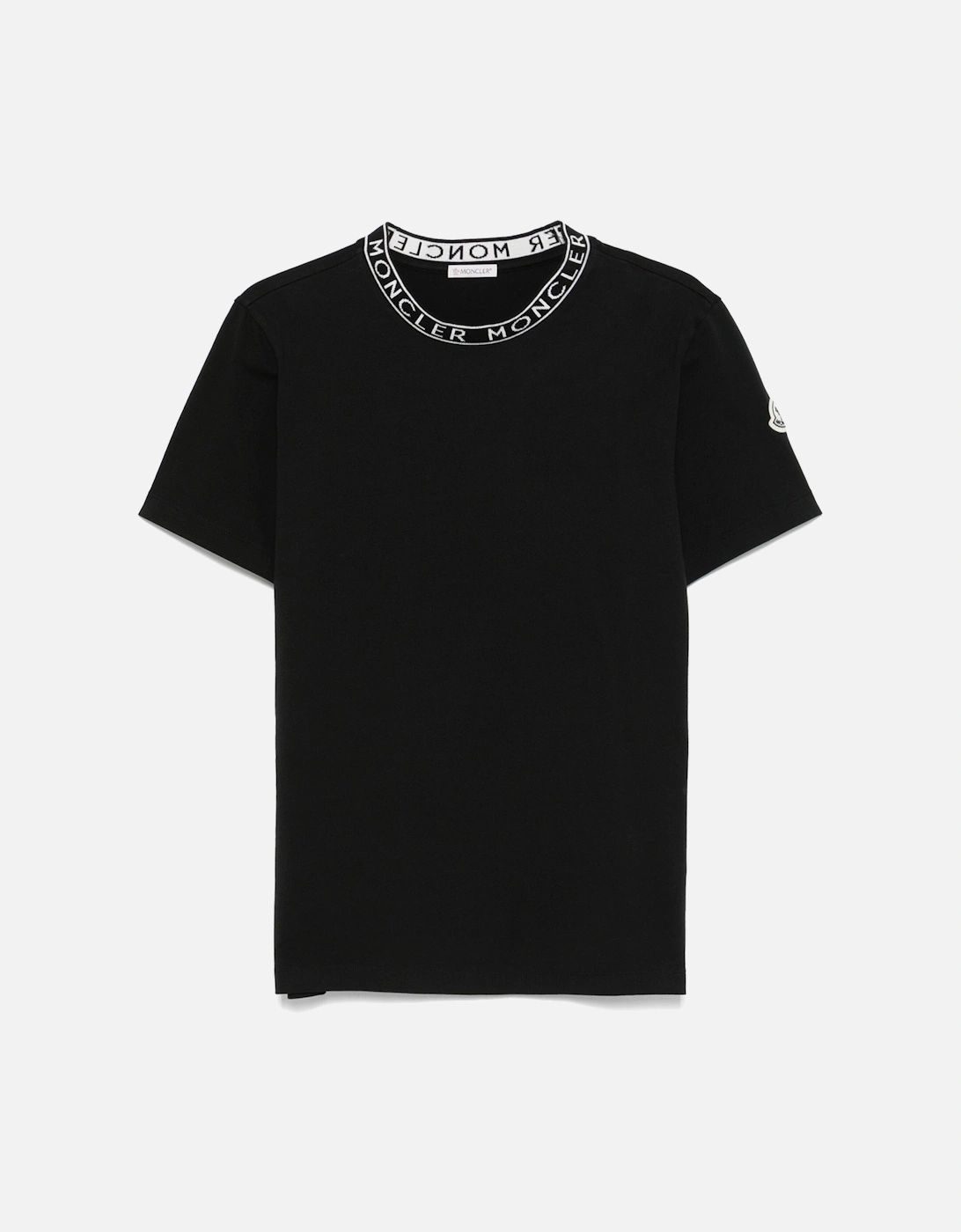 Cotton Neck Branding T-Shirt Black, 5 of 4