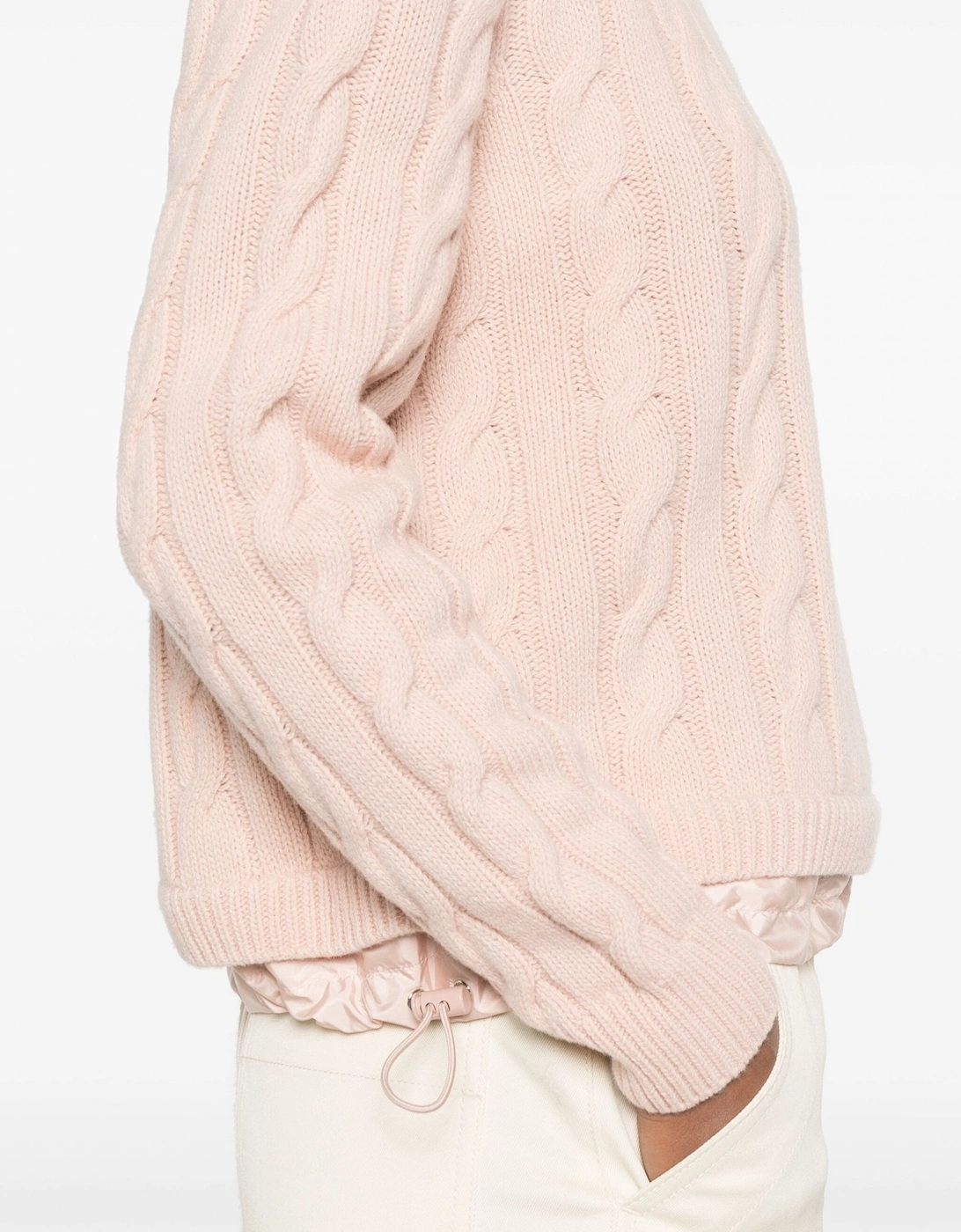 Womens Cable Knit Sweater Pink