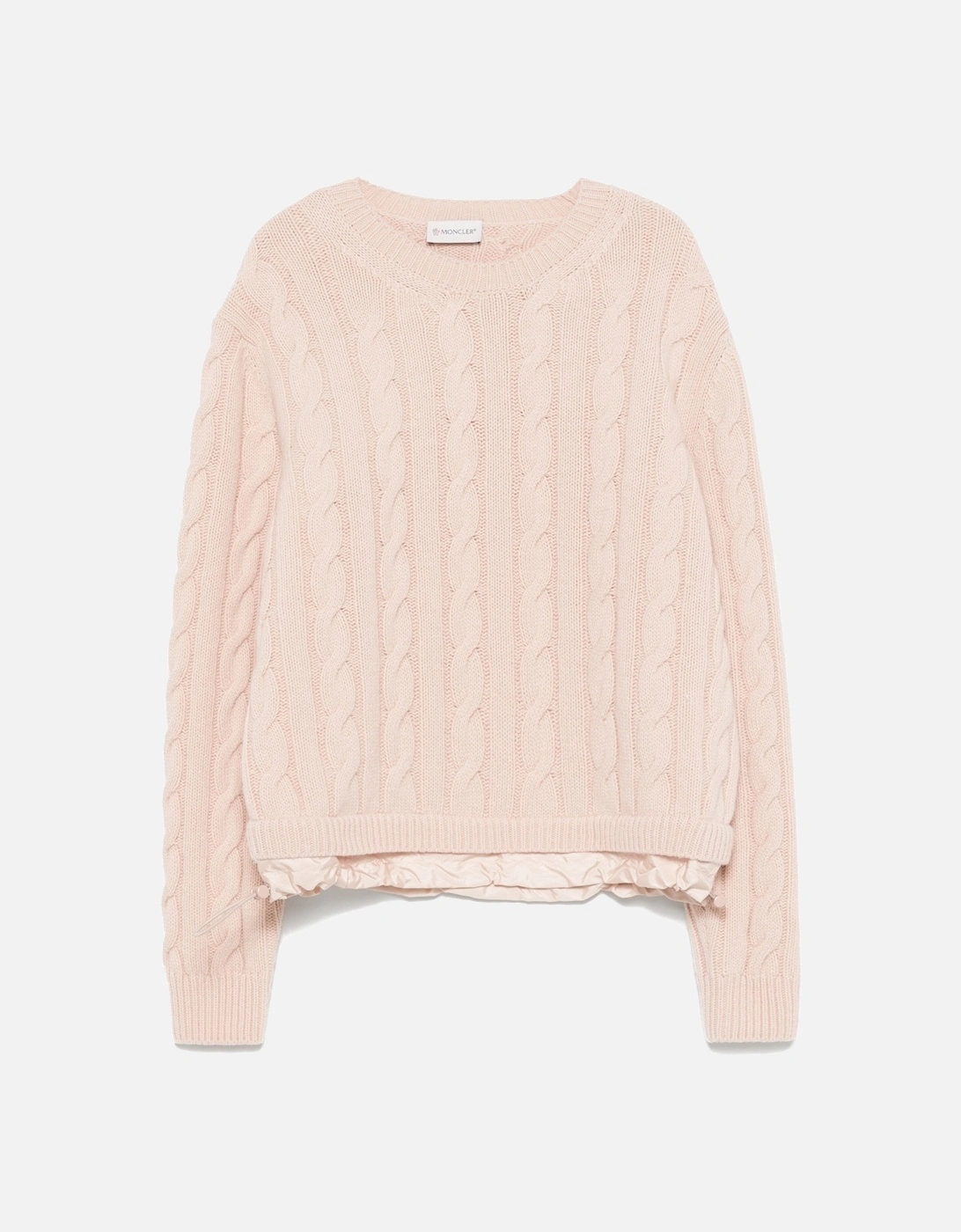 Moncler Women's Womens Cable Knit Sweater Pink - Size: 10/8