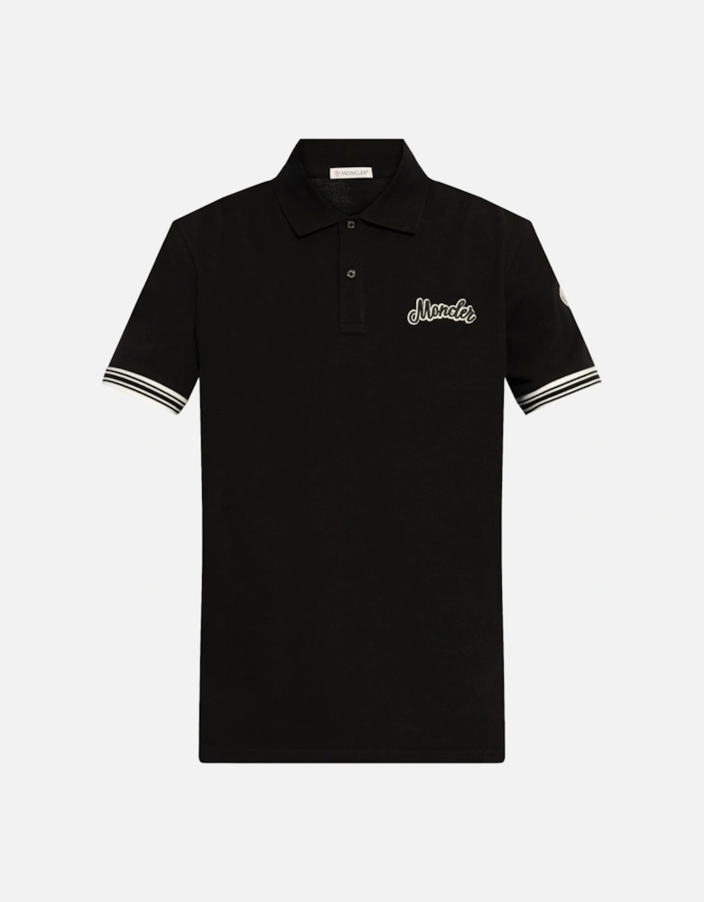 Branded Piquet Polo Black