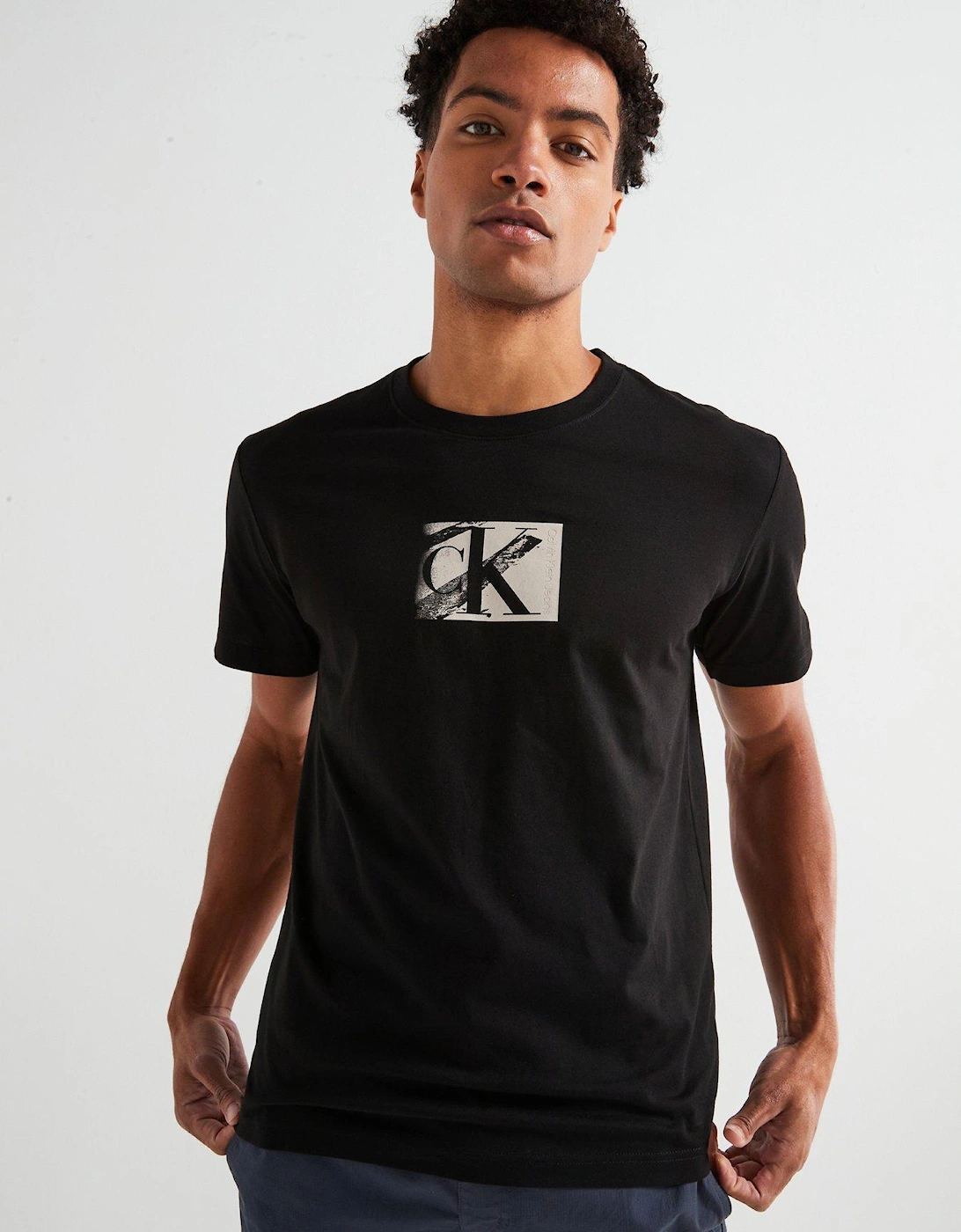 Small CK Box Logo T-Shirt - Black, 6 of 5