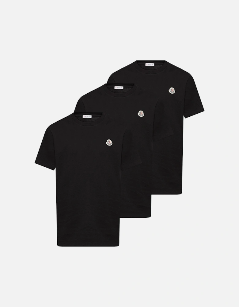 3 Pack Archive Logo T-Shirts Black