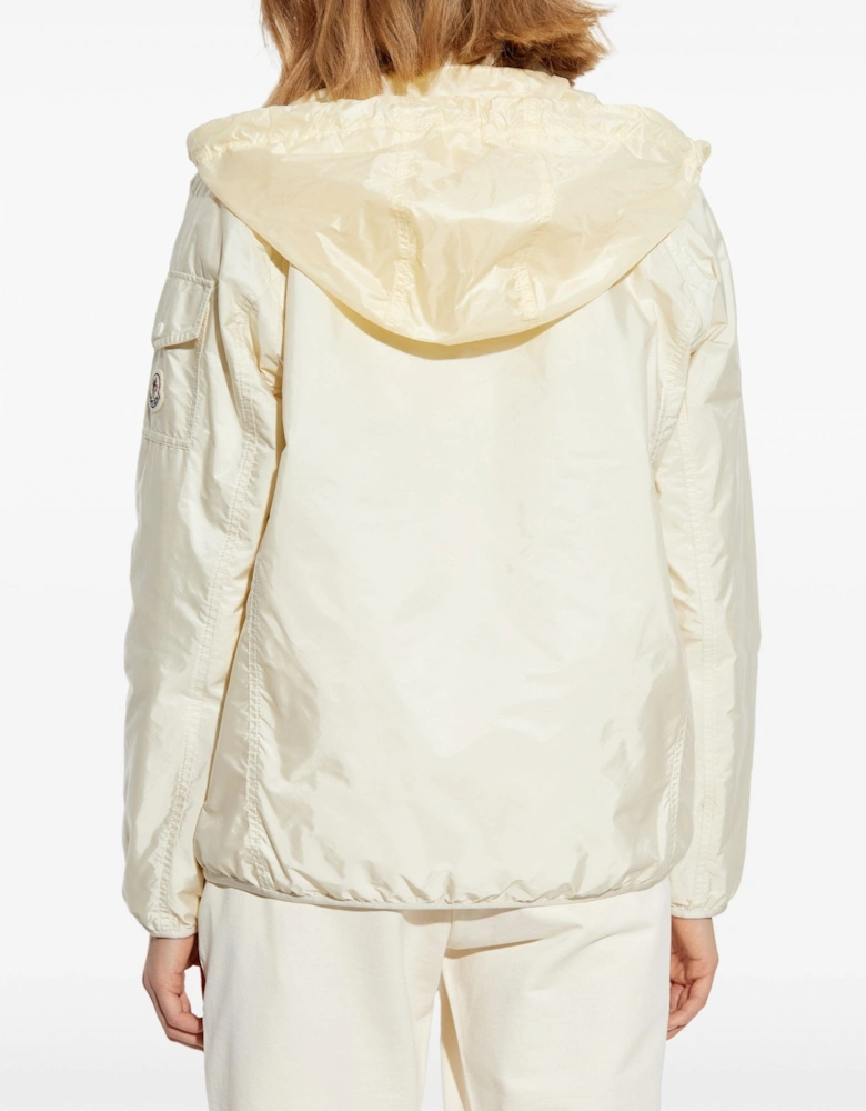 Womens Hooded Overshirt Cream