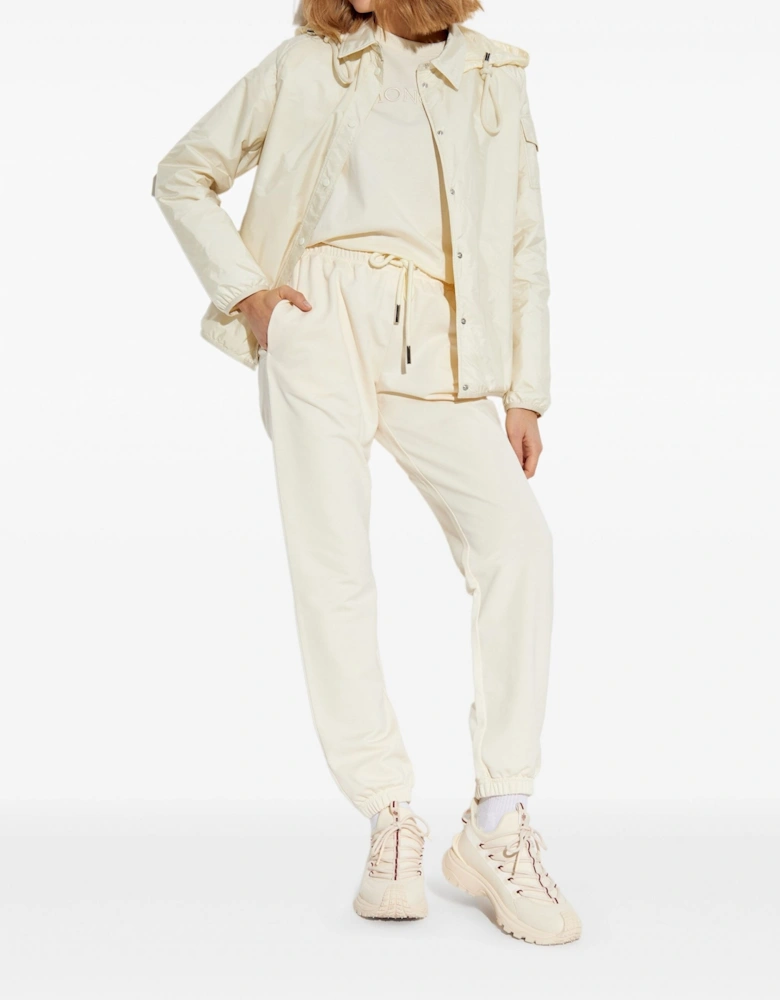 Womens Hooded Overshirt Cream