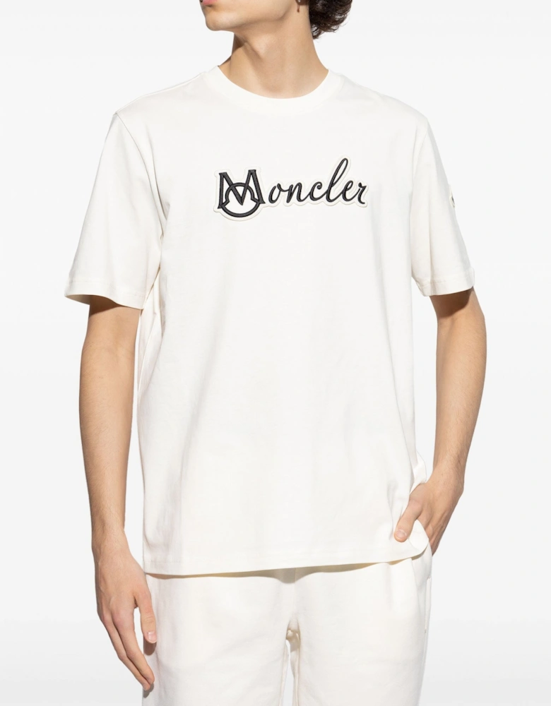 Branded Cotton T-Shirt White