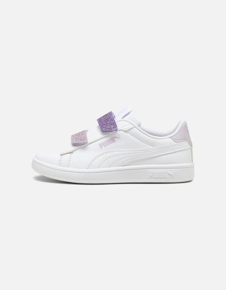 Kids Girls Smash 30 Glitter Velcro - Purple/White