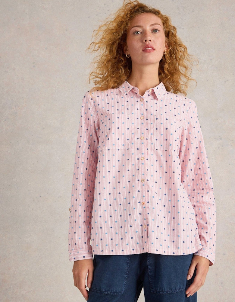 Sophie Cotton Shirt - Pink