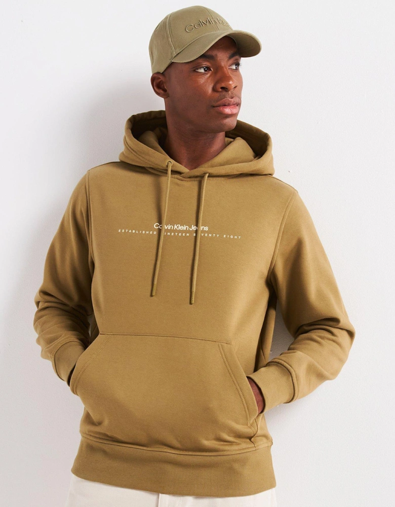 Minimal Logo Hoodie - Green