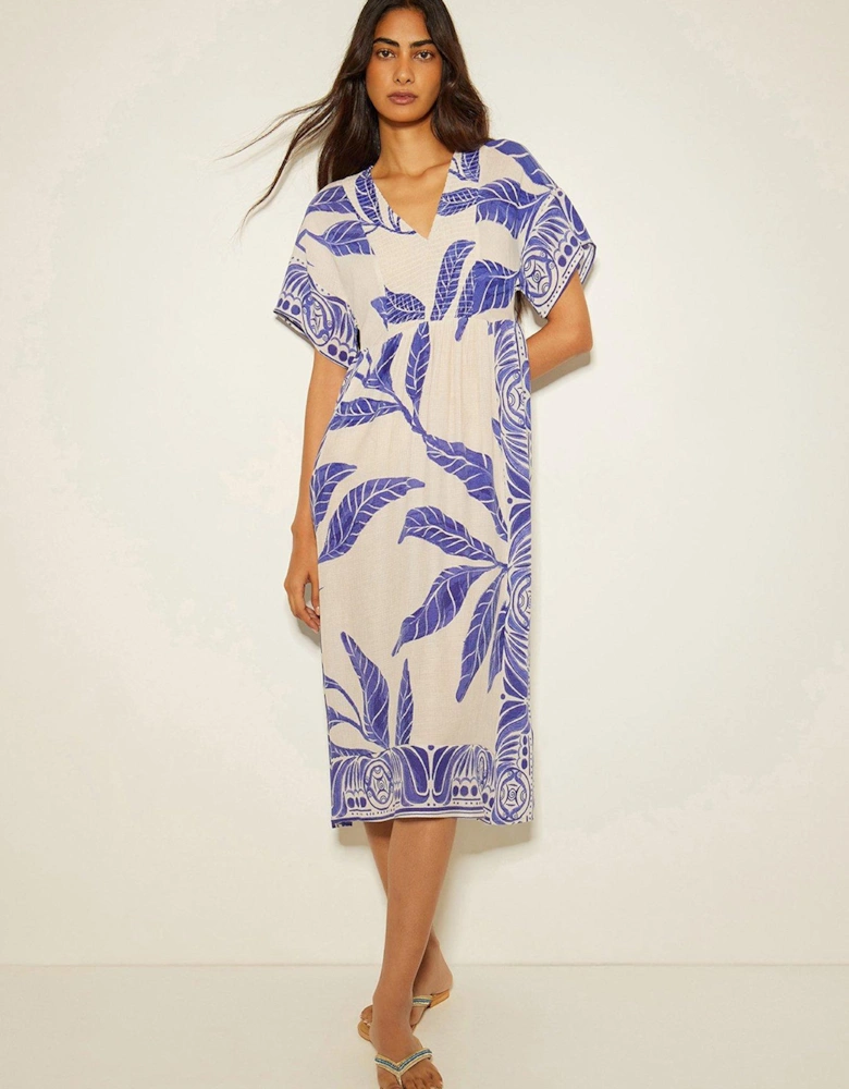 Dinah Print Dress - White