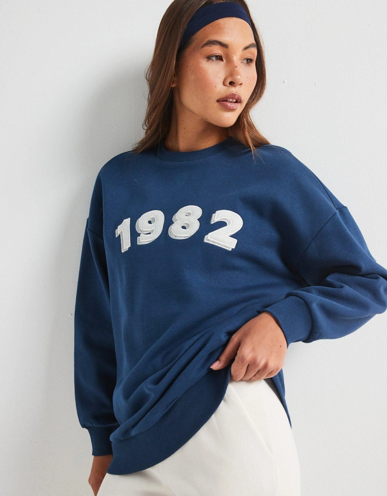 Graphic Sweat - Navy