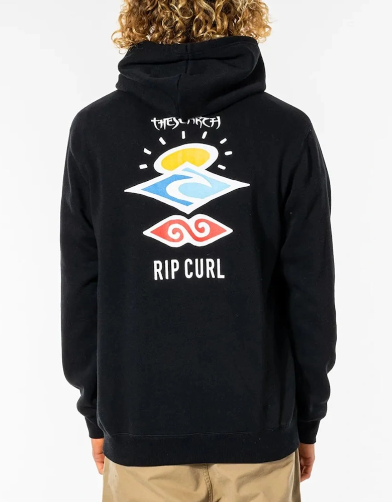 Rip Curl Mens Search Icon Fleece Pullover Hoodie