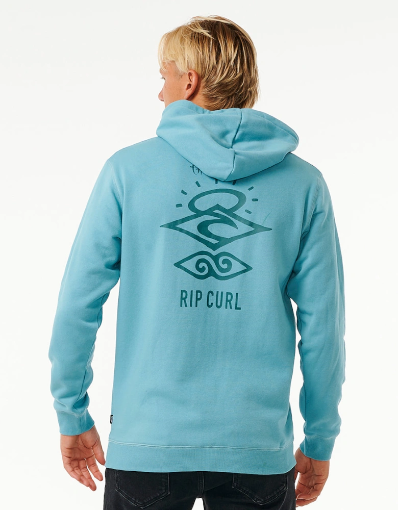 Rip Curl Mens Search Icon Fleece Pullover Hoodie