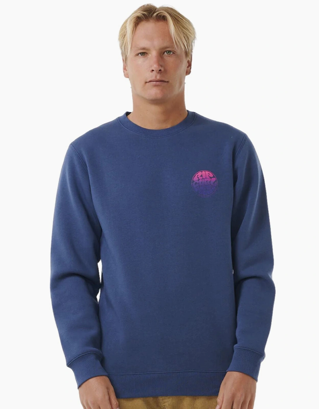 Ripcurl Men's Rip Curl Mens Wetsuit Icon Crew Neck Sweatshirt - Navy - Size: XL