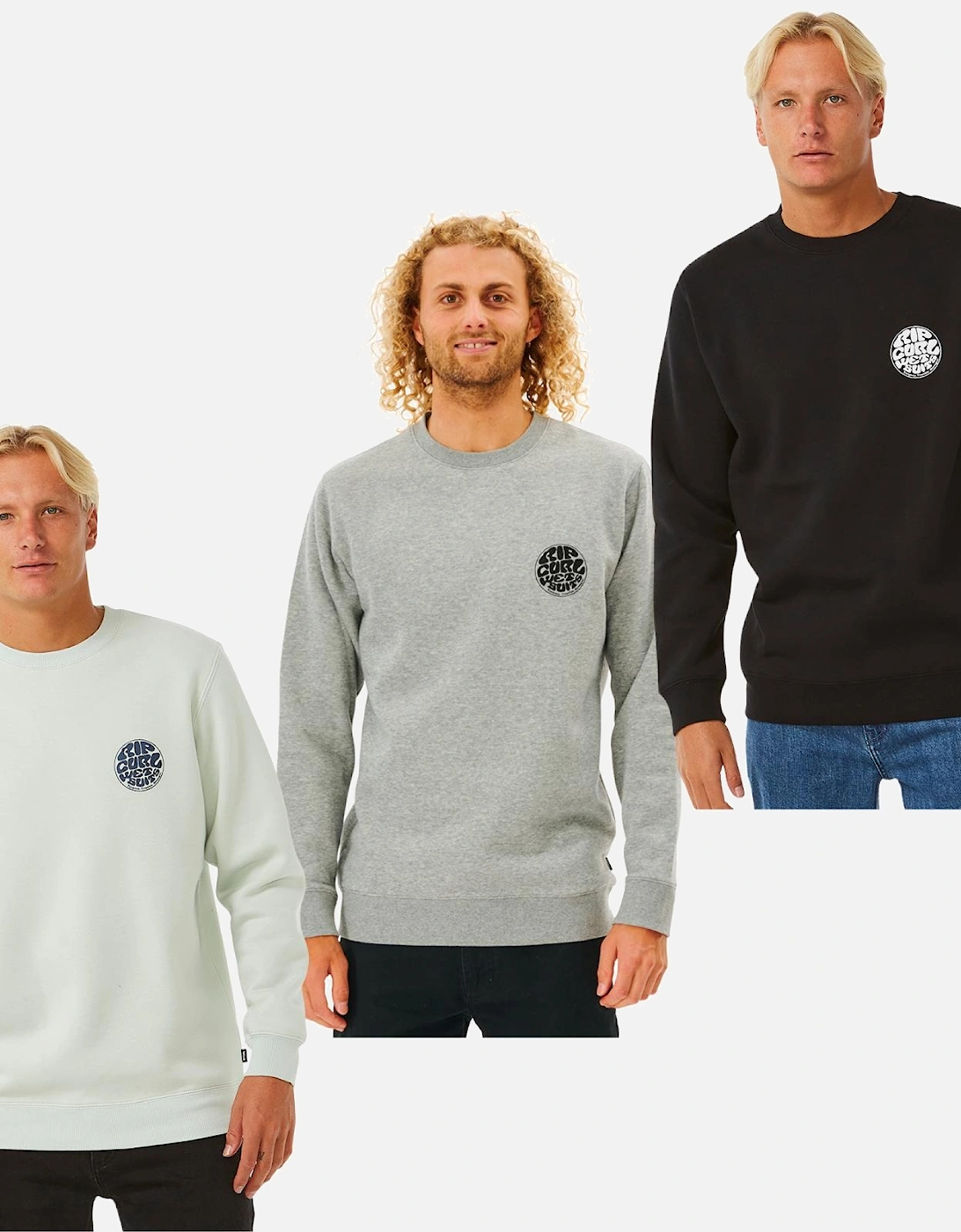 Rip Curl Mens Wetsuit Icon Crew Neck Sweatshirt