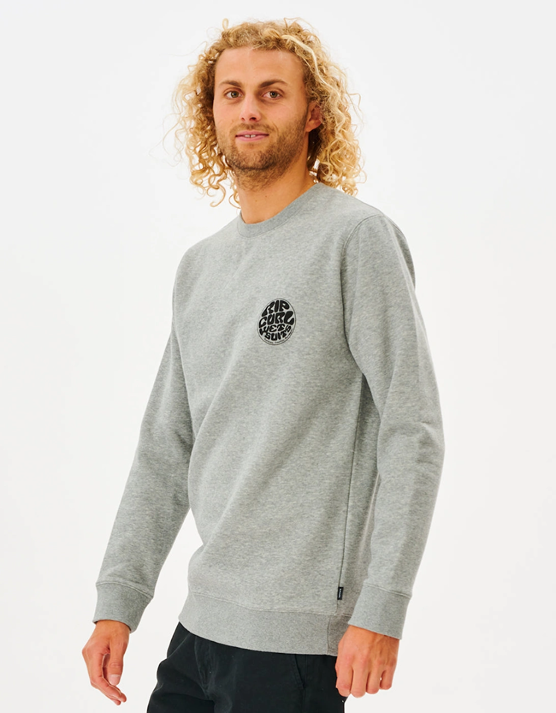 Rip Curl Mens Wetsuit Icon Crew Neck Sweatshirt