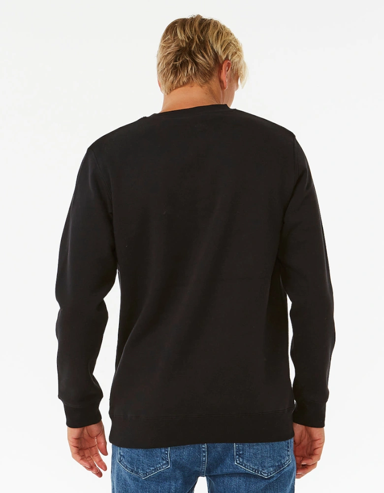 Rip Curl Mens Wetsuit Icon Crew Neck Sweatshirt