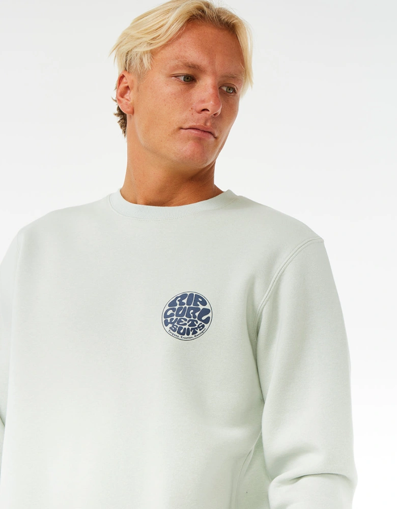 Rip Curl Mens Wetsuit Icon Crew Neck Sweatshirt