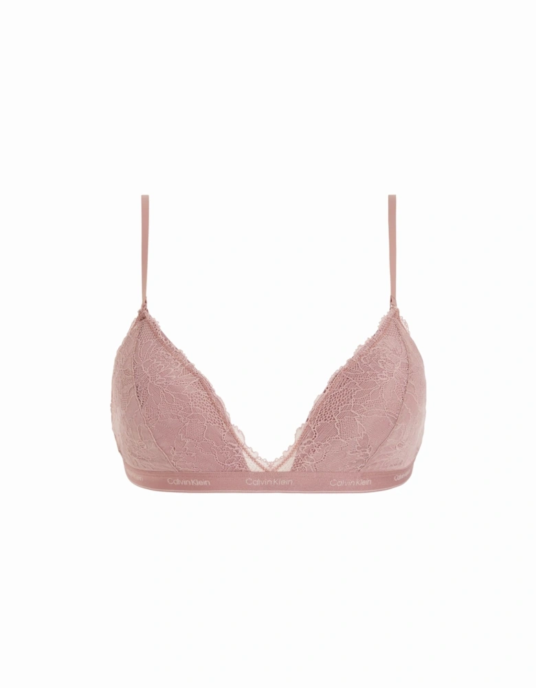 MODERN LACE Womens Triangle Bra Red Grape