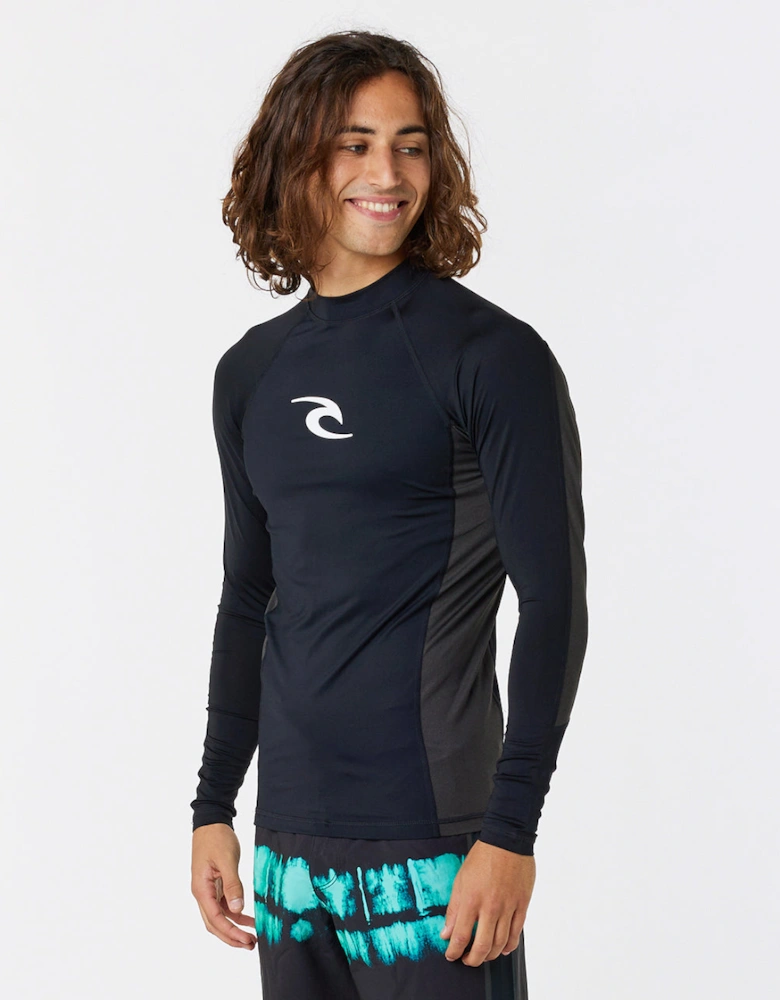 Rip Curl Mens Waves UPF 50 Perf Long Sleeve Rash Vest