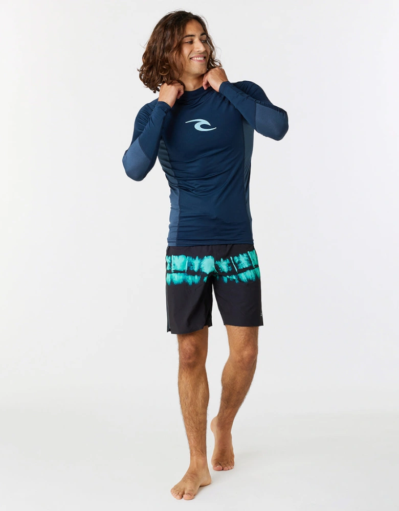 Rip Curl Mens Waves UPF 50 Perf Long Sleeve Rash Vest