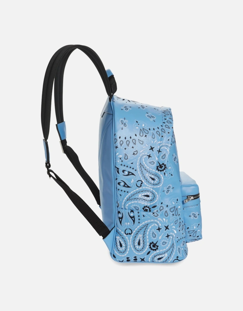 BANDANA LEATHER BACKPACK CAROLINA BLUE