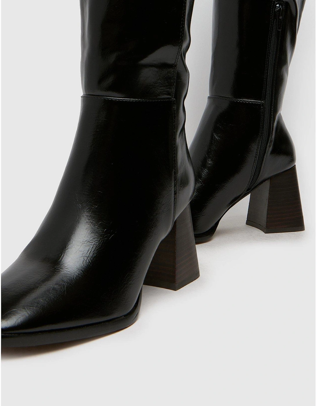 Dova Knee High Boot - Black