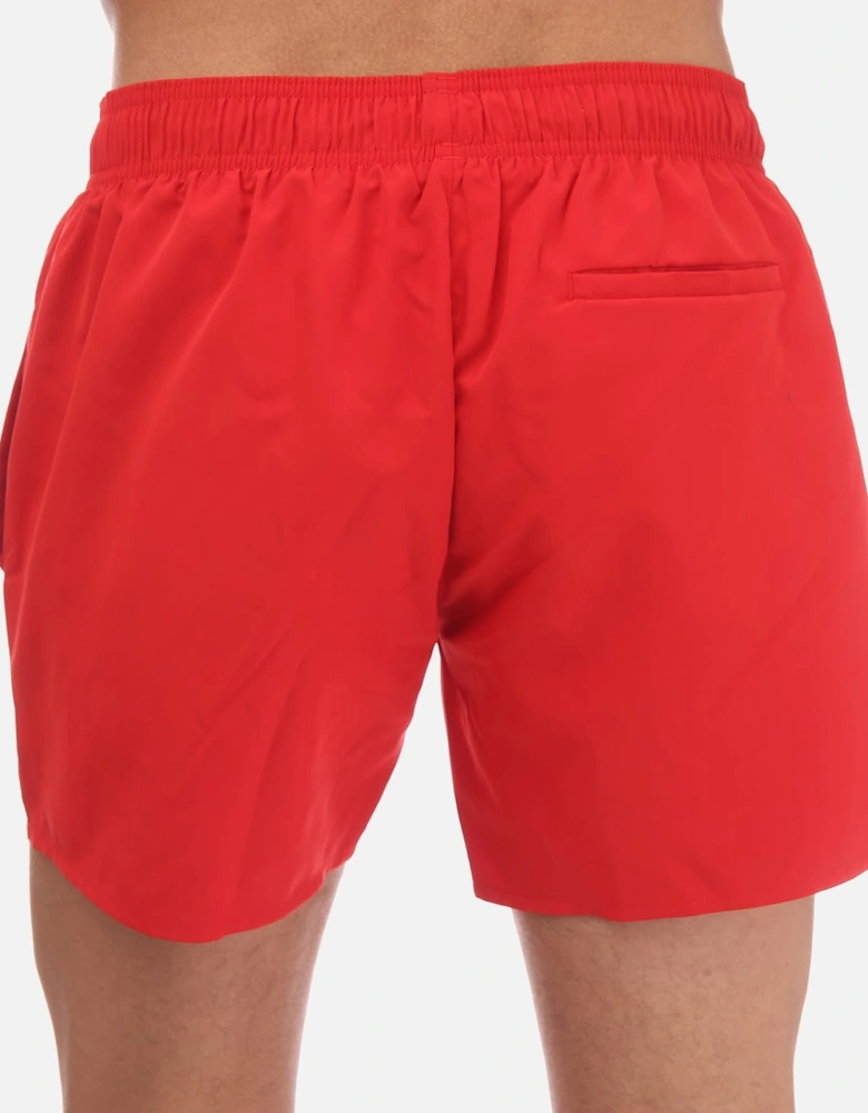 Swim Short with Metal Logo & Branding