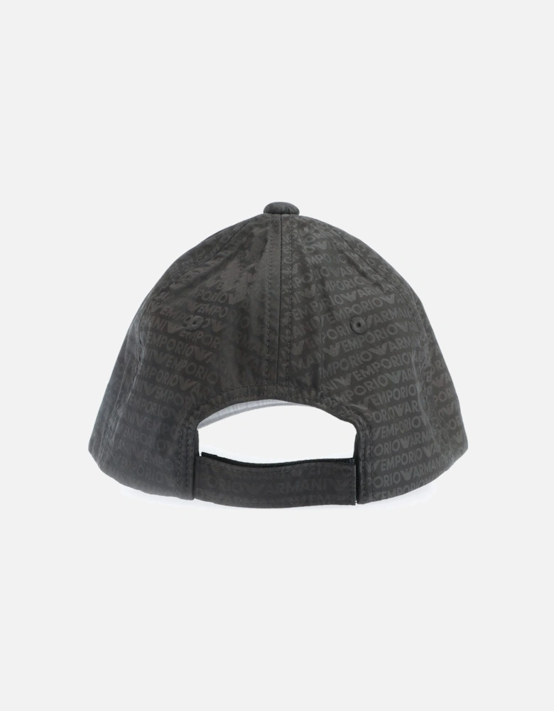 Nylon Allover Jacquard Logo Baseball Cap